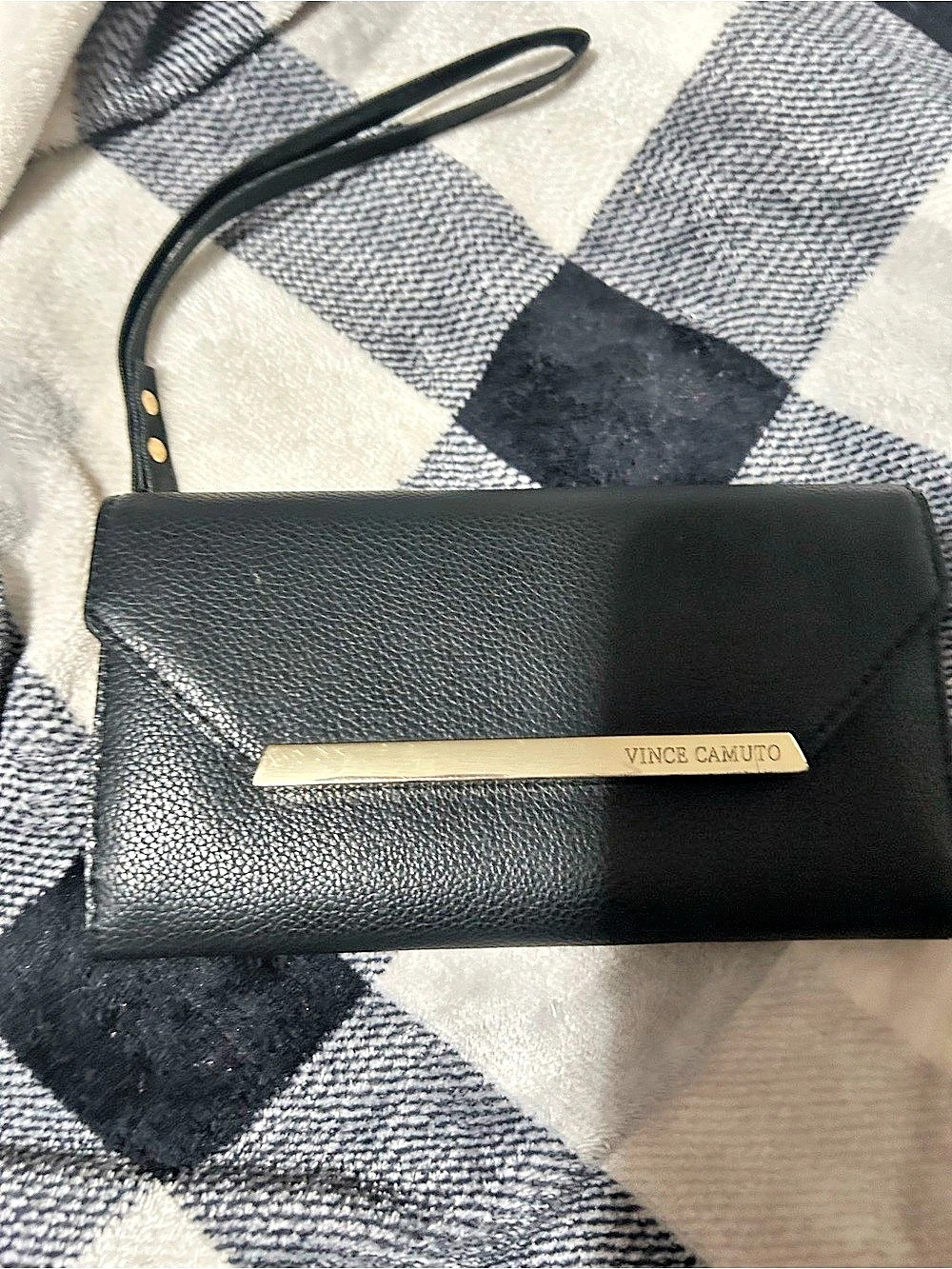 Vince Camuto Black Wristlet Wallet